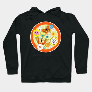 Floral and Butterfly Sunshine Day Hoodie